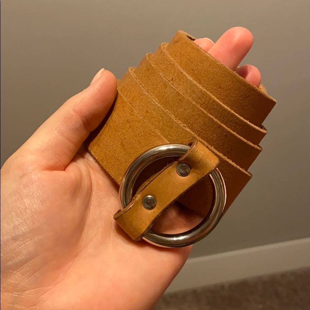 🌟3 for $15🌟Lands End Tan Leather Belt